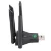1300Mbps USB Adapter, 4 Antennas Dual Band Network Adapter for Wins 7 8 8.1 10 11 with 5GHz, USB Adapter view 1