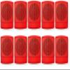 ELSPKR-N Pack of 10 High-Fidelity Speakers, Red; No Lettering; NO Lens; Wall Mounting; 1/8W Up to 2W (5W 70V), 25 or 70 VRMS Operation; Indoor; Low-Profile Design; Mounting Plate Included view 1