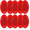 ELSPKRC Pack of 10 High-Fidelity Speakers, Red; FIRE Lettering; NO Lens; Ceiling Mounting; 1/8W Up to 2W (5W 70V), 25 or 70 VRMS Operation; Indoor; Low-Profile Design; Mounting Plate Included view 1