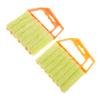 Baluue 2pcs Handheld Cleaning Brush for Blinds Finger Design for Deep Gaps Reusable Window Shutter Cleaning Brushes Orange Yellow for Home Use view 1