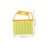 Baluue 2pcs Handheld Cleaning Brush for Blinds Finger Design for Deep Gaps Reusable Window Shutter Cleaning Brushes Orange Yellow for Home Use view 2