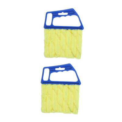 Baluue 2pcs Portable Window Blinds Cleaner Brush Handheld Shutter Cleaning Tool for Easy Dust Removal from Air Conditioners and More Lightweight and Design for Use
