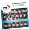 ARTSEWPLY Terminal Strip Shorting Strips 20pcs Tb1503 Pack Double Row Screw Terminals for Circuit Wiring view 4