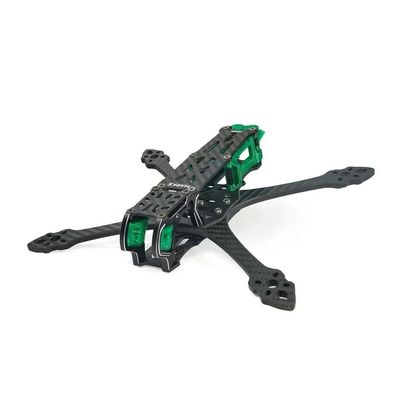 GEP-MK5X O3 Squashed X And GEP-MK5D O3 Deadcat Frame With 5mm Arms Compatible With O3 Air Unit 5inch FPV Freestyle HD Drone DIY Components(MK5X Standard Green)