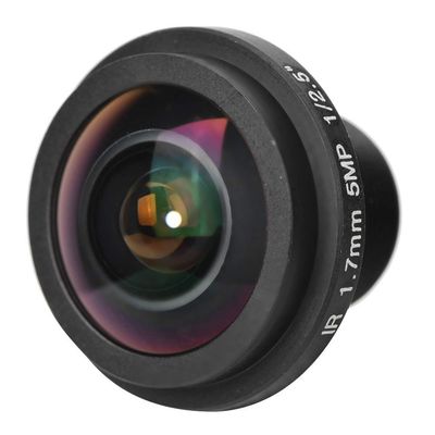 New Board 5mp 1.7mm 170 Wide Angle Fisheye Lens for CCTV Camera, Standard M12x0.5 Thread, High Sensitivity, Made of Sturdy Metal Material, Full Security Monitoring