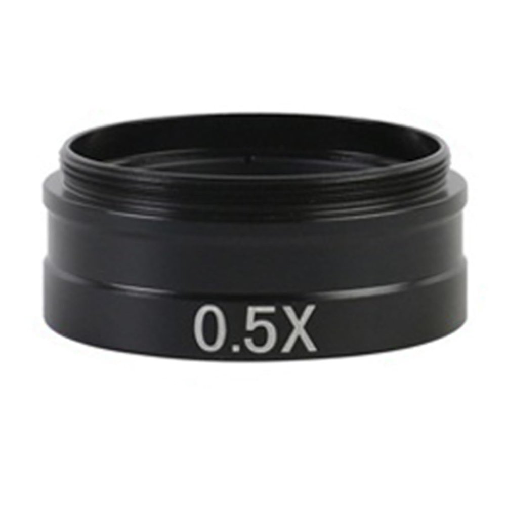 JOEBO Microscope Kit 0.75X 0.5X 2.0X 0.35X 1X Barlow Auxiliary Lens for 200X 180X 300X C Mount Lens Microscope Camera Microscope Lens Adapters(0.5X)