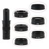 JOEBO Microscope Kit 0.75X 0.5X 2.0X 0.35X 1X Barlow Auxiliary Lens for 200X 180X 300X C Mount Lens Microscope Camera Microscope Lens Adapters(0.5X) view 2