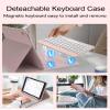 D DINGRICH for iPad 9th Generation Case with Keyboard 10.2 Inch - Magnetic Detachable Wireless Keyboard, Folio Cover with Pencil Holder for iPad 8th Gen/7th Gen/iPad Pro 10.5"/iPad Air 3rd Gen (Pink) view 3