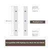 TYAMTOGSM Under Desk Laptop Holder, Under Desk Rack for Keyboard and Small Devices Up to 40mm/1.57in Thick Like Macbooks, Surface, Routers, Modems, Cable Box, Network Switch and More (White) view 2