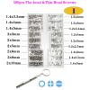 500Pcs 18 Types Mini Screw Nuts DIY Kit,Laptop Computer Assemble Repair Screws, Fastener Set for Repairing Sunglass and Phone(I 500PCS 1 Tool) view 2