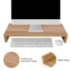 Computer Monitor Stand Desk Organiser, Screen Stand with Storage & Phone Riser, Ergonomic Desktop Organizer for PC Laptop Printer, Computer Monitor Screen Riser for Home Office (50x20x7cm, Burly Wood) view 4