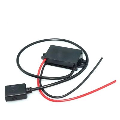 12V24V to 5V 3A15W DC-DC Converter Power Step Down Voltage Supply with Reversing Polarity Protection Car USB Charger Transformer(2USB)