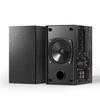 Elimavi 30W X 2 Powered Bookshelf Speakers - 3.5-RCA Input for Turntable, TV, PC, Record Player Speakers with 4 Inch Woofer & Wall Mounted view 1
