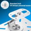 3-in-1 Projector Stand with Cable Ties Desk, Wall and Ceiling Mount with 1/4-Inch Thread, Foldable, Height Adjustable and 360-degree Rotation Compatible with Most Projectors for Home, Office view 3