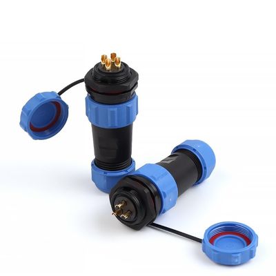 WLBQZESEG SP21 IP68 Socket Back Nut Male/Female Waterproof Connector Panel 2/3/4/5/7/9/12 Pins Electrical Cable Wire MAYAIYIN(SP21-3L)