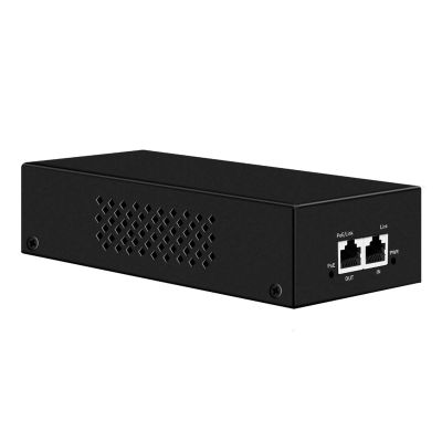 Ztyuav 2.5G PoE++ Injector 90W Non-PoE to PoE Adapter with 2 RJ-45 Ports - 100/1000/2500Mbps, IEEE 802.3af/at/bt Compliant, Plug & Play, Distance Up to 100 Meters (328 ft.), Black