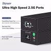 Ztyuav 2.5G PoE++ Injector 90W Non-PoE to PoE Adapter with 2 RJ-45 Ports - 100/1000/2500Mbps, IEEE 802.3af/at/bt Compliant, Plug & Play, Distance Up to 100 Meters (328 ft.), Black view 2