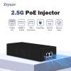 Ztyuav 2.5G PoE++ Injector 90W Non-PoE to PoE Adapter with 2 RJ-45 Ports - 100/1000/2500Mbps, IEEE 802.3af/at/bt Compliant, Plug & Play, Distance Up to 100 Meters (328 ft.), Black view 3