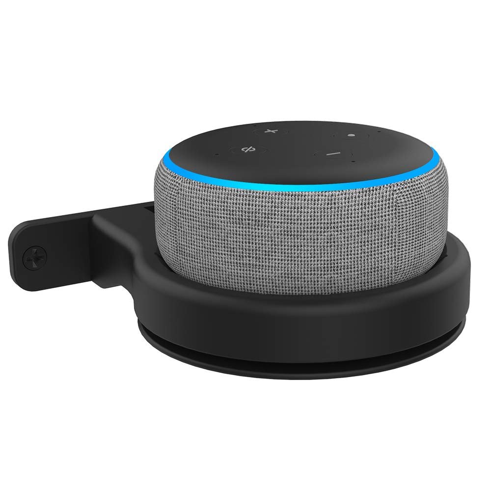 Aokicase Compatible with Amazon Echo Dot Wall Mount, Echo Dot Holder, Echo Dot Speaker Accessory Stand (Echo Dot, Black, DD96) 1 Pack