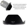 HB-81 Lens Hood for Nikon AF-P DX NIKKOR 10-20mm f/4.5-5.6G VR Lens hb-81 Bayonet Mount Lens Shade view 3