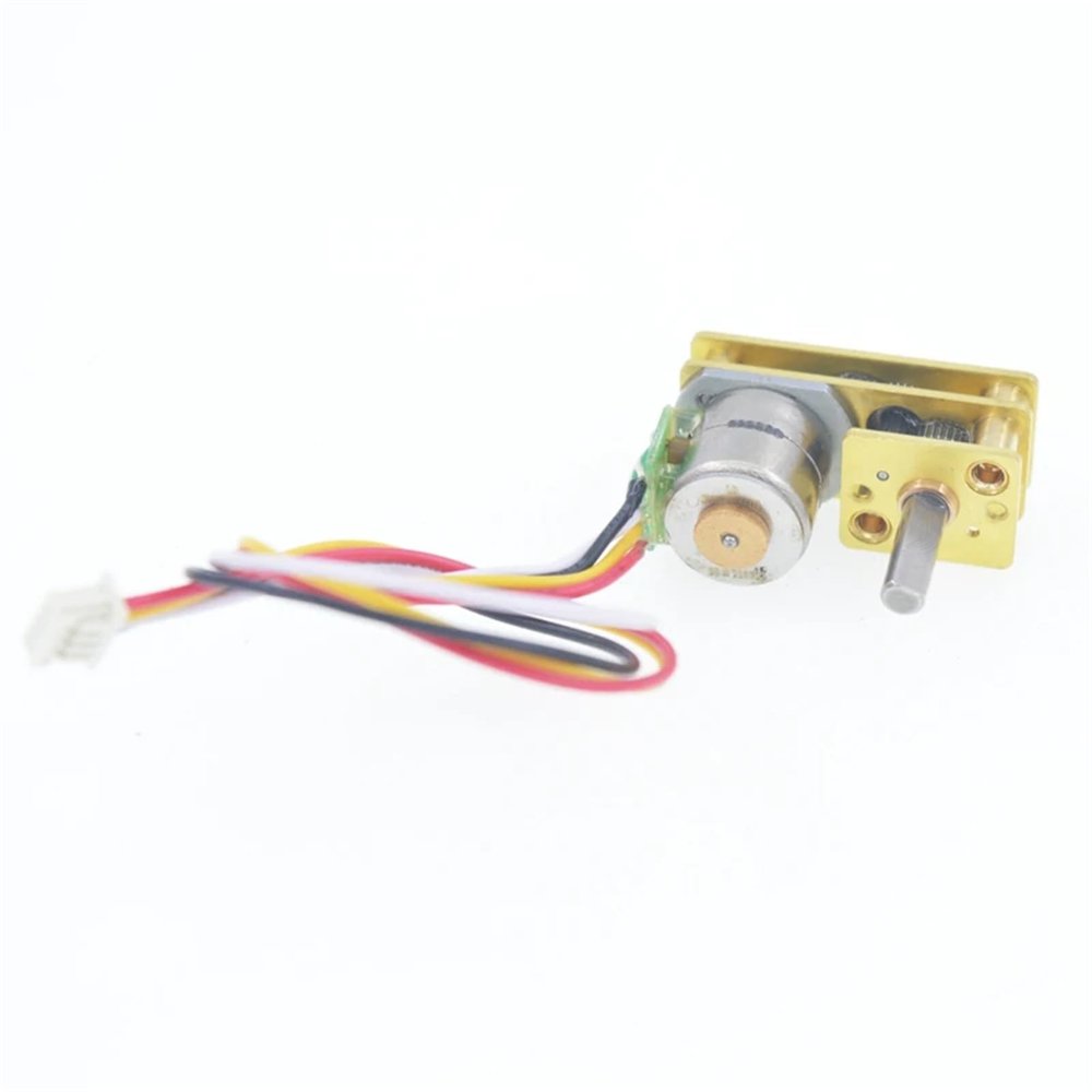 1024-10BY Brushless Stepper Flip Gear Motor 2 Phase 4 Wire All Metal Gear 5V12V Micro Motor 1Pcs(1-210,Only moor)