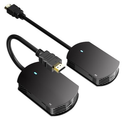 Aibilangose Wireless HDMI Transmitter and Receiver, 165FT/50M HDTV Extender 4K Decode Input 1080P Output, Portable Wireless Transmitter and Receiver, HDMI Extender for PC/HDTV/Projector/TV Box