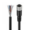 ZBLZGP M12 A-Code 4 Pin Female to Open End Cable 22AWG PVC Oil Resistant Flexible 50m for Robotics Applications view 1