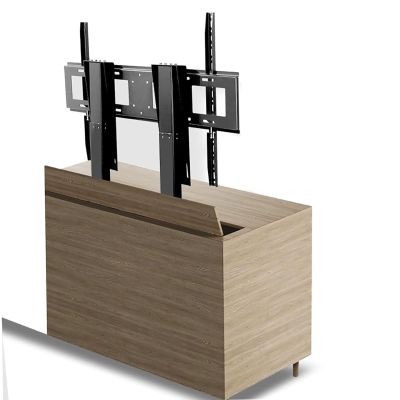 Adjustable TV Mount Bracket - Tv Motorized Lift, Tv Lift Mechanism with Remote, Dual Motor Lift Stroke 150cm/59.0inch, for 55" - 120" TVs Up to 130kg/286lb