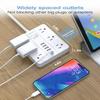 AOFO 15FT Surge Protector Power Strip,12 AC Outlets with 6 USB Ports (2 USB-C), Flat Plug Extension Cord with Multiple Outlets, Wall Mount for Home Office,Dorm, White view 3