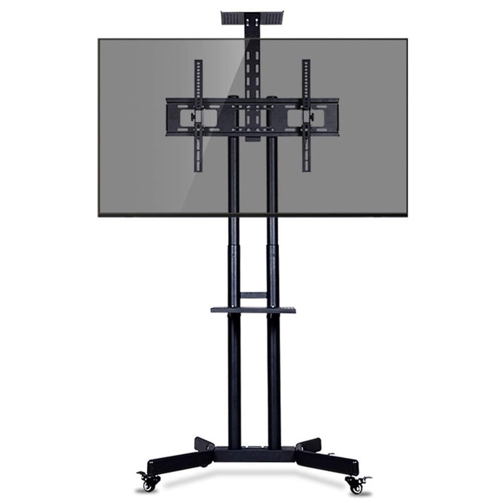 Extra Tall TV Floor Stand with Wheels and 2 Tray, Height Adjustable Mount Bracket for 32 40 42 43 50 55 60 65 Inch Flat Screen TVs Beautiful Scenery
