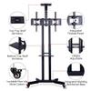 Extra Tall TV Floor Stand with Wheels and 2 Tray, Height Adjustable Mount Bracket for 32 40 42 43 50 55 60 65 Inch Flat Screen TVs Beautiful Scenery view 2