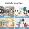 Stainless Steel TV Floor Bracket Tilt for 32u201470 Inches TVs,Black TV Floor Stand Mount on Wheels Castors Up to 35KG Tilting Height Adjustable,Max VESA 600x400mm Good view 3