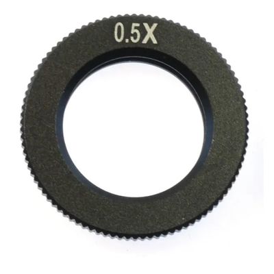 Microscope Kit 0.5X 0.75X 1X 1.5X 2X Auxiliary Barlow Industrial Microscope Camera Lens for 180X Microscope Camera Microscope Lens Adapters(0.5X)