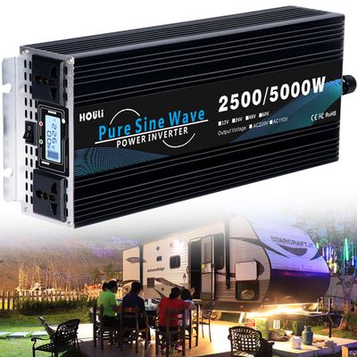 3000W 4000W 5000W 7000W 9000W Pure Sine Wave Inverter DC 12V 24V 48V 60V 72V to AC 110V/220V 230V Solar Inverter Voltage Converter Transformer Automotive Power Car Solar Inverter(5000W,48Vto110V)