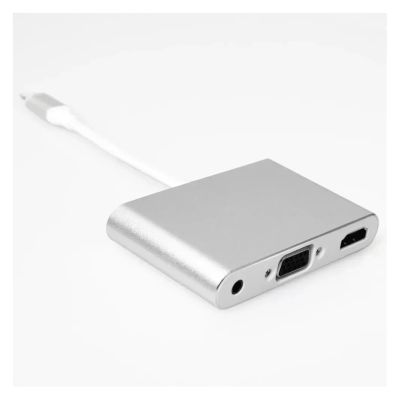 4 In1 Digital Video HDTV Converter Lighting to HDMI-Compatible AV Adapter Compatible with The XS X XR 8 7 to TV USB Cable