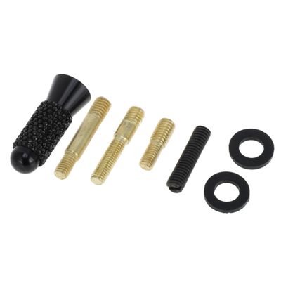 RATCHROLL 1 Set Universal Car Signal Antenna 1.50" Bling Rhinestone Polished Finish Antenna for Decoration Aluminum Alloy Material Black