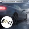 RATCHROLL 1 Set Universal Car Signal Antenna 1.50" Bling Rhinestone Polished Finish Antenna for Decoration Aluminum Alloy Material Black view 2