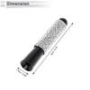 RATCHROLL 1 Set Universal Car Signal Antenna 3.15" Bling Rhinestone Polished Finish Antenna for Decoration Aluminum Alloy Material White view 3
