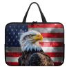 12 15.6 17inch Laptop Sleeve Case for Women Men,13inch Laptop Case,Briefcase Business Teacher Office Bag,Laptop Sleeve Bag with Handle Zippers Fits Notebook,Eagle Flag view 1