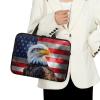 12 15.6 17inch Laptop Sleeve Case for Women Men,13inch Laptop Case,Briefcase Business Teacher Office Bag,Laptop Sleeve Bag with Handle Zippers Fits Notebook,Eagle Flag view 3
