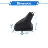 VekAuto Car Signal Antenna Base, AM/FM Signal Roof Aerial for Nissan Micra 2001-2010 Offroad ABS Material Black view 3