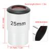 1.25 Inch 25mm Telescope Eyepiece, Wide Angle Lens, Black Inner Barrel, Fully Coated Optical Glass, High Brightness, for Observing Moon Sky Planets, M28.6x0.6mm Thread Specificati view 2
