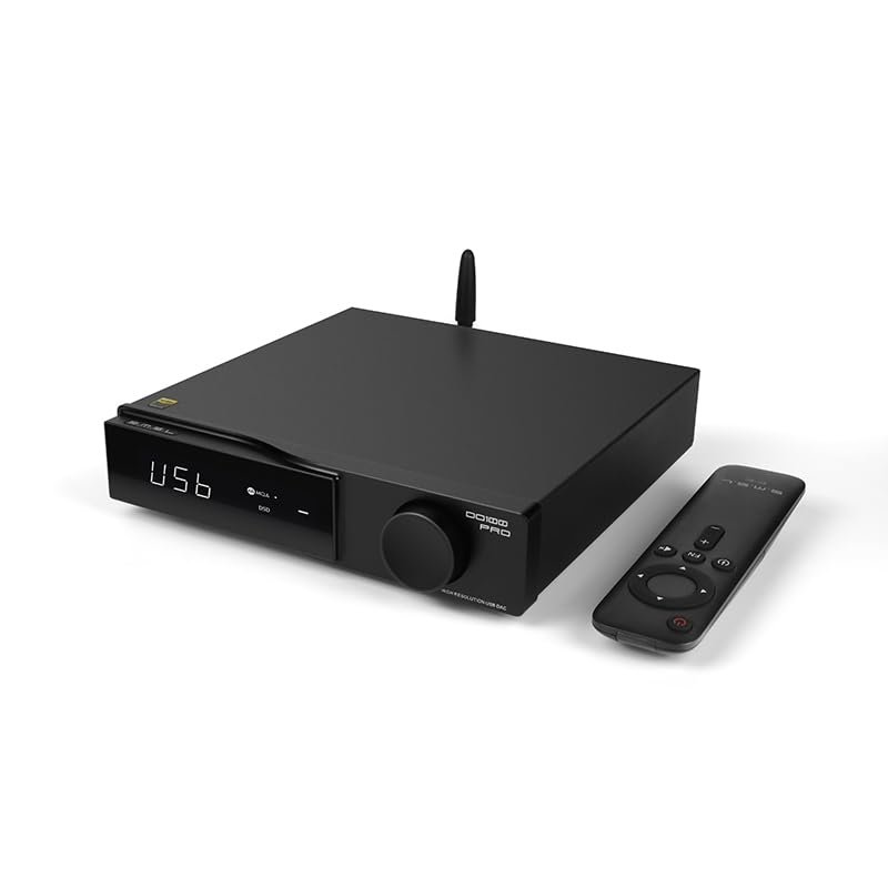 SMSL DO100PRO Digital Audio DAC, ES9039Q2M Chip, XLR/RCA Output, DSD512/PCM 768kHz, Bluetooth/USB/Optical/Coaxial Input, Black