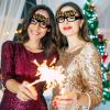 Happy New Year Glasses - New Year Eve Paper Glasses, New Year Celebration Glasses | Funny Glasses 2025 Glasses, 6x Pack Decorative Eyewear Holiday Glasses, New Years Glasses Photo Props For New Year view 3
