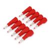 10Pcs 4mm Male Retractable Tube Stackable Banana Wire Solder Connector(10Pcs Red) view 2