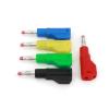 10Pcs 4mm Male Retractable Tube Stackable Banana Wire Solder Connector(10Pcs Red) view 3