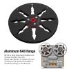 1/4 7 Inch Empty Reel for Reel to Reel Tape Recorder for Open Reel Sound Deck, Aluminum Alloy Recording Takeup Reel with 8 Hole (Black) view 2