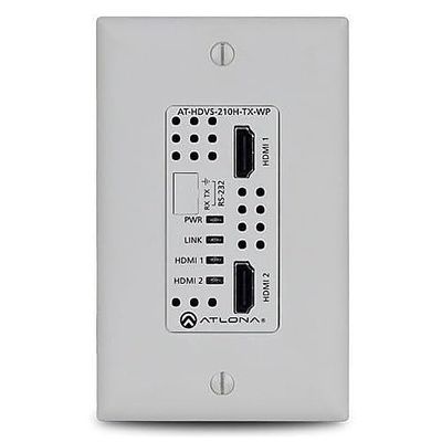 AT-HDVS-210H-TX-WP 4K/Ultra HD Two-Input Wall Plate Switcher for HDMI with Output