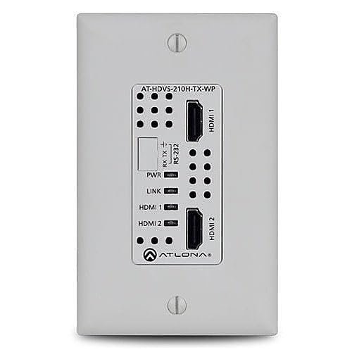 AT-HDVS-210H-TX-WP 4K/Ultra HD Two-Input Wall Plate Switcher for HDMI with Output