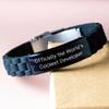 Developer's Delight Officially The World's Coolest Developer Glide lock Clasp Bracelet Gifts for Developers Valentine's Unique Presents from Husband to Developer Wife view 3